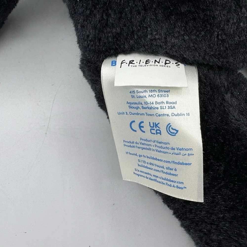 Build-a-Bear Workshop Friends Plush Television TV Show Black Bear Stuff Toy‎ 16